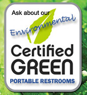 Environmental certified green portable toilets, MA, RI